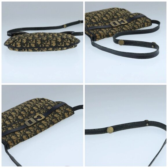 Christian Dior Trotter Canvas Shoulder Bag Navy Auth 104185 - Picture 16 of 16